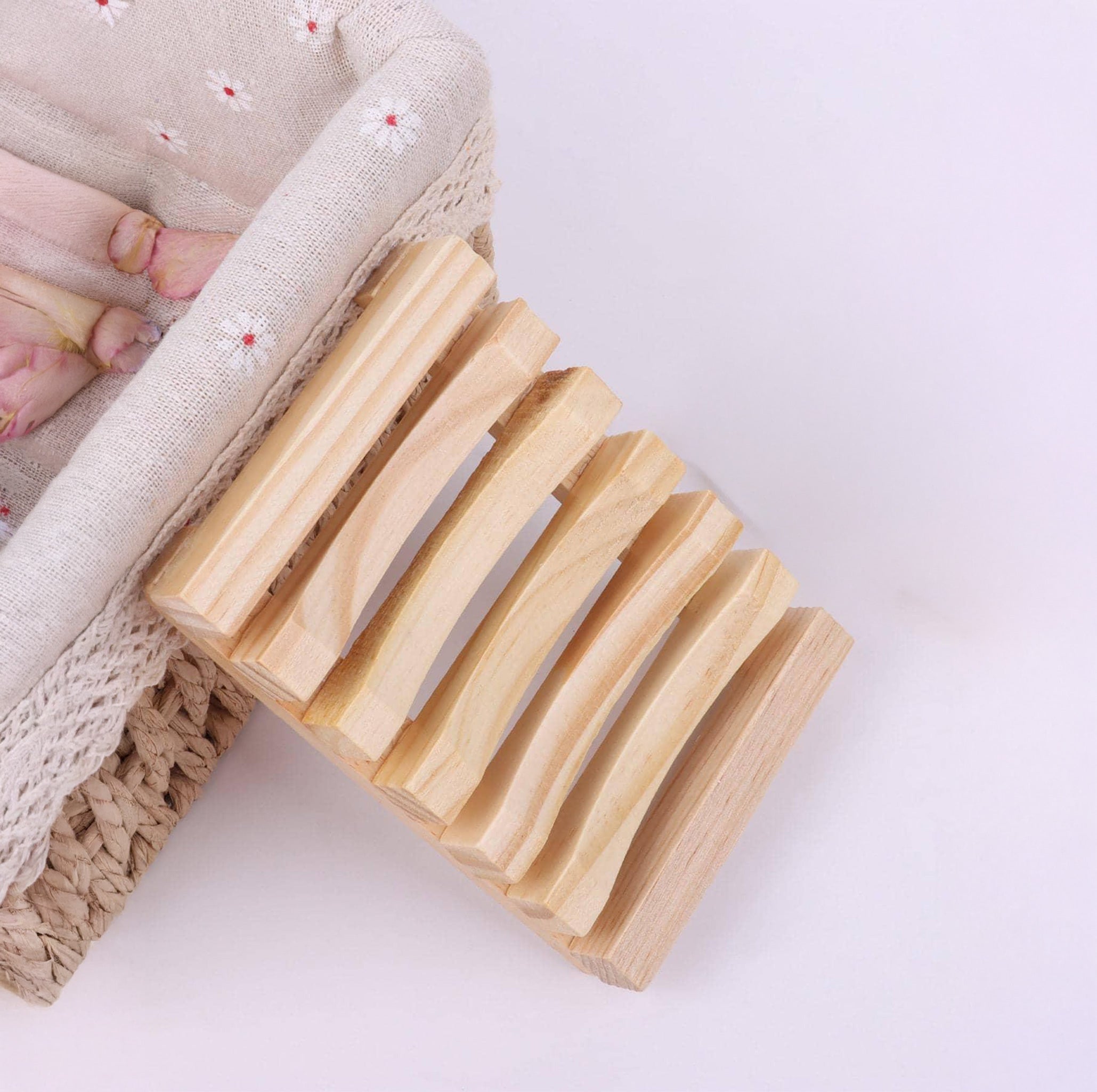 Wooden Soap Case Holder with Drain